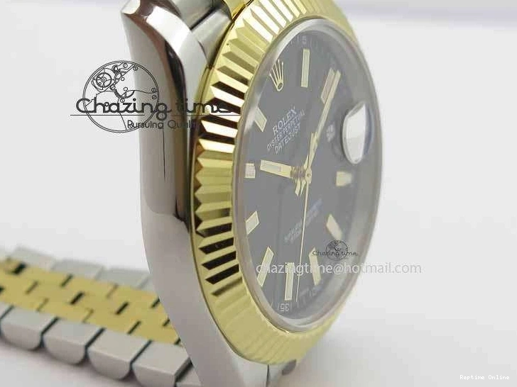 0416 DateJust II 41mm SS YG BP Maker Best Edition Black Dial On Jubilee Bracelet A Lightweight 3670